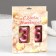 Candle in the cake anniversary "line" (set 2 in 1), number 35 /53, pink metallic, 6.5 cm