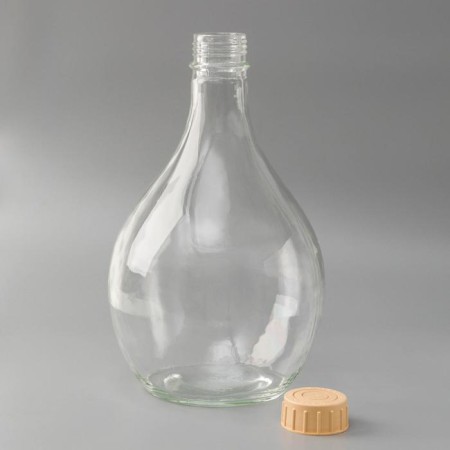 Glass bottle "Damizhana", 5 l, with a lid-2