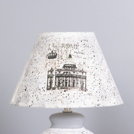 Lamp table ceramics "Roman Empire" E14 220V 39x25x25 cm Risalux-2