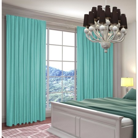 Software curtains, size 150x240 cm - 2 pcs, turquoise color