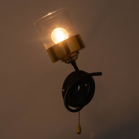 Sconces "Garder" 1x60W E27 brown, gold 17x15.5x29.5cm-2
