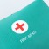 Patch of artificial leather "FIRST AID KIT", 14*10*5 cm, green color