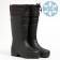 Male boots with insulation, black color, size 44