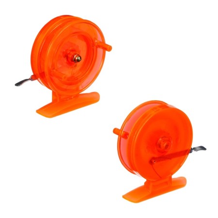 Inertial coil, plastic, diameter 6.5 cm, orange color, 808s-1