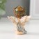 Polystone souvenir "Angel with a wreath with a candle/cross" MIX 6x4.8x3.4 cm