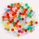 Crystals are plastic decorative, set of 140 g, size 1 pc. - 1 × 1.5 cm, color mix