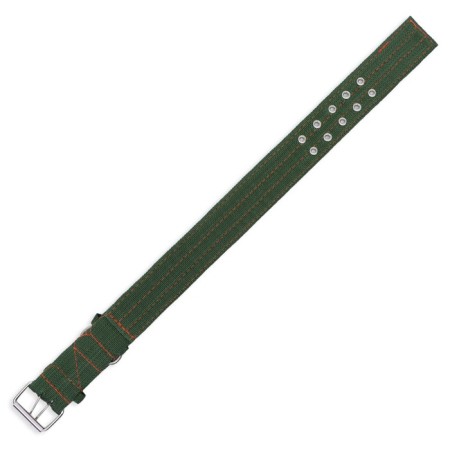 Four-layer reflective collar with a swivel 71 x 5 cm, Osh 55-65 cm, green-5