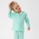 Pajama nursery (shirt and trousers) minku, mint color, height 128 cm