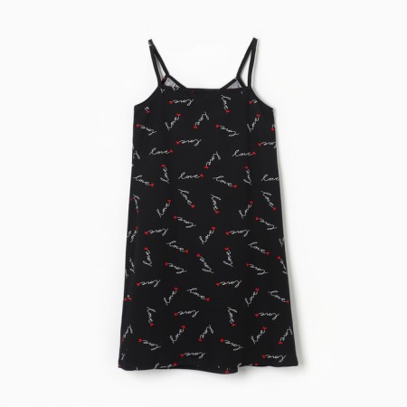 Night shirt female, black color, size 46-6