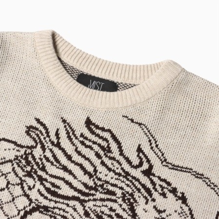 Jumper Women's Mist "Dragon", beige, OneSize (44-48)-6