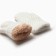 Baby mittens on the claim Minaku with the edge of 15 cm white