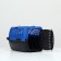 Carriage for animals with a plastic door, 40 x 32 x 26, blue