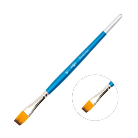 Synthetic brush, flat No. 10 "Gamma"
