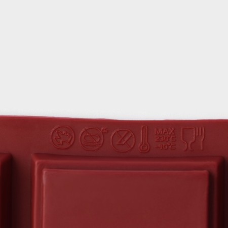 Chocolate form "Tiles", silicone, 26 × 17 × 1.5 cm, 6 cells (11.3 × 4.4 cm), brown color-5