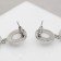 Earrings with pearls "harbor" Consciousness, geometry, color silver