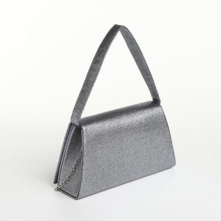 Women's bag on magnet, gray color-2