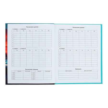 Diary 1-11 Grade Strange Land, 48 sheets, hard cover, matte lamination, selective varnish, offset block-6