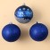 New Year's Christmas balls “Dream!”, For the New Year, plastic, D = 8, 3 pcs., Blue color with silver
