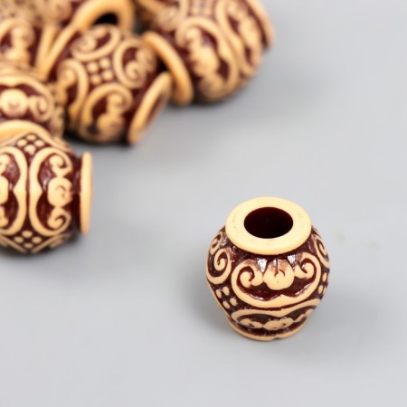 Beads for creativity plastic "Ethno. Curls" set 20 grams d = 1.5 cm-1