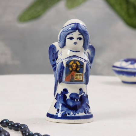 Souvenir "Angel with an icon", Gzhel, 12.5x5.5 cm, mix-5