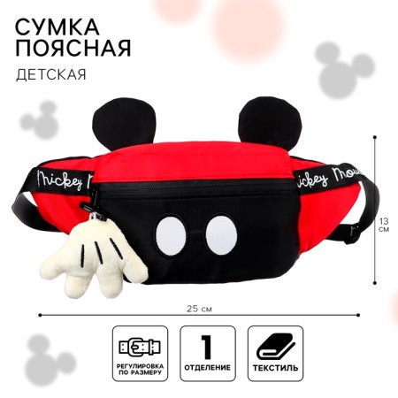 Bear Bag, 20x16x5 cm, Mickey Mouse-6