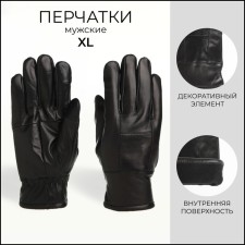 Male gloves, size XL, with insulation, black color