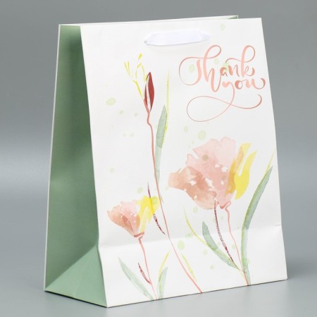 Gift package laminated, packaging, “Thank you”, 25.4 x 30.5 x 12.7 cm-2