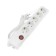 Luazon Lighting network filter, 5 outlets, 1.5 m, 3500 W, 3x1 mm2, 16 A, 220 V, with a fuse, white