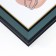Photo frame plastic 20x25 cm "Blue oak" Inner gold stroke 28.5x23.5 cm