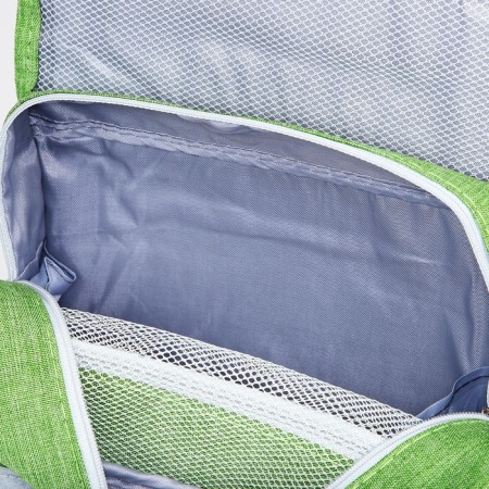 Velcro cosmetic bag, with hook, green color-3