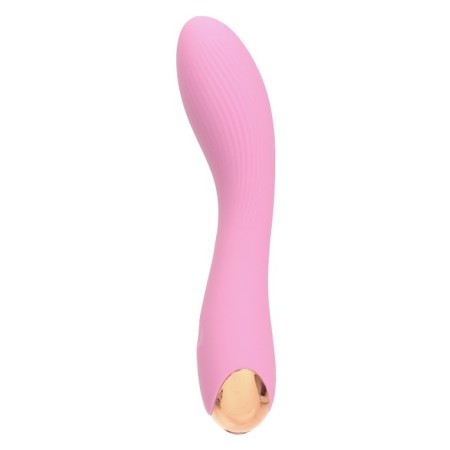 Vibrator with stimulation of the point G, 18 x3.8 cm, pink-2