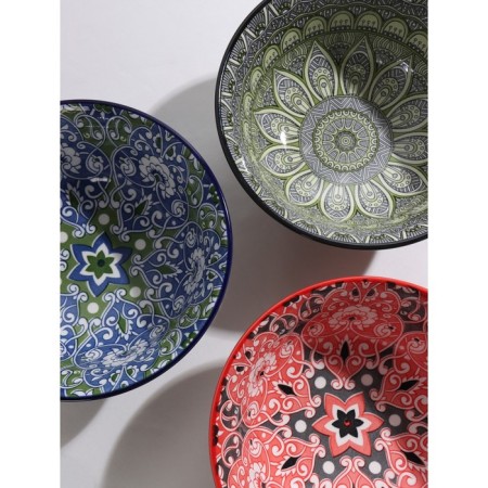 Basilnik ceramic shade "Javlon", 600 ml, d = 14.5 cm, red color-6