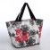 Cosmetic bag with lightning, black/red color