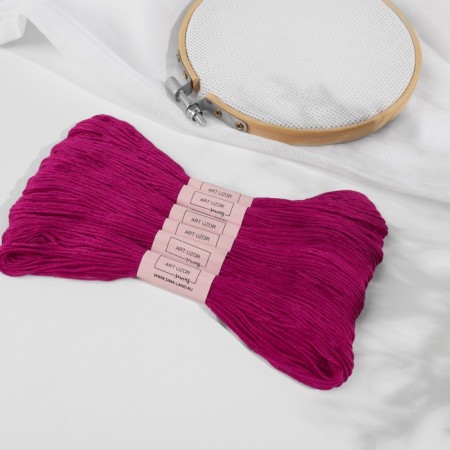 Set of threads muline No. 915, 8 ± 1 m, 6 pcs, plum color-1