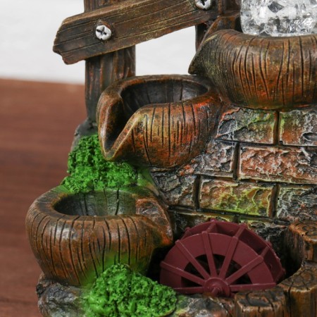 Fountain "Three Hills on Stones" 11x14x19 cm (with backlight)-1