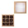 Folding box under 9 sweets, craft, 13.8 x 13.8 x 3.8 cm