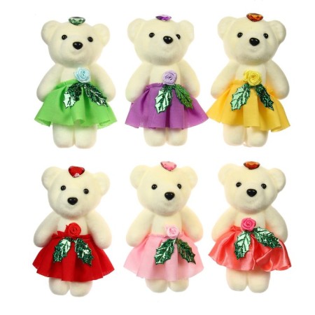 Foam toy "Bear with Flower", Mix Colors-2