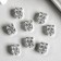 Bead for creativity Metal "Little Council" silver 1.1x0.9 cm