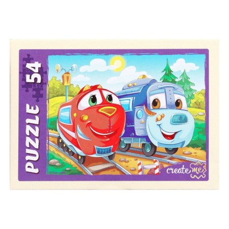 Puzzle "train", 54 elements, mix-1