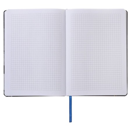 Notepad A5 96 sheets in a cage, Cosmic Eucalyptus, solid cover, matte lamination, soft-tach, selective varnish, elastic band, lies, lanca, block 70 g/m2-3