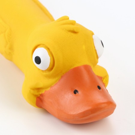 Bruttail toy for dogs from latex "Duck", 27 cm, yellow-3
