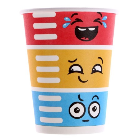 A set of paper glasses "Emotions", in a t/y film, 6 pcs., 250 ml-1