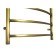 Domoterm water heated towel rail "Calipso", P7, 7 crossbars, 500 x 700 mm, bronze