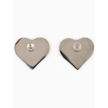 Earrings with an engraving “fall in love with yourself”, 2.2 x 5 cm-2