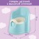 Children's pot with a high back Protect Me, color blue cloud