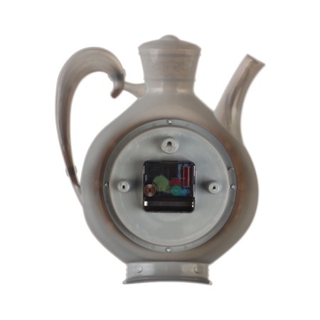 Wall -wall clocks for the kitchen "tea party", silent, kettle 26.5 x 24 cm, gray, aa-7