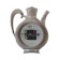Wall -wall clocks for the kitchen "tea party", silent, kettle 26.5 x 24 cm, gray, aa