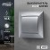 Luazon Lighting "Antei" switch, 10 A, 1 key, hidden, silver