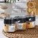 A set of containers for bulk products, 3 items, 500 ml, black color