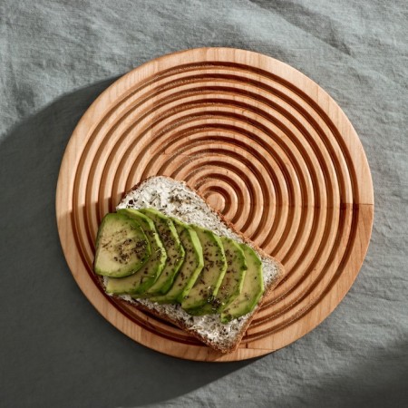 Defense board for feeding and serving ADELICA "Olympus", d = 20 × 1.8 cm, birch-1